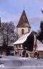 Kirche und Fronhof im Schnee